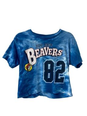 Buc-ees Blue Tie-Dye 'Beavers' Kids Short Sleeve Tee 82’